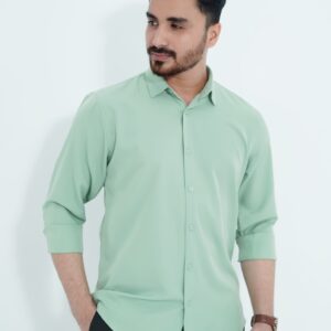 Lemon Color — Spandex Glossy Fabrics Shirt